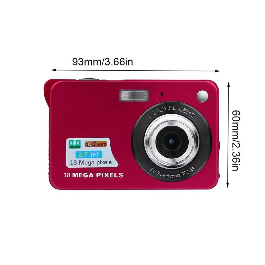 Цифровая камера 2.7HD экран Цифровая камера 18/21MP анти-встряхивание распознавание лица Видеокамера США/ЕС/Великобритания/Австралия