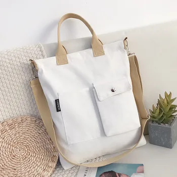 

2020 Messenger bag women's bags wild art simple student large capacity shoulder portable canvas bag