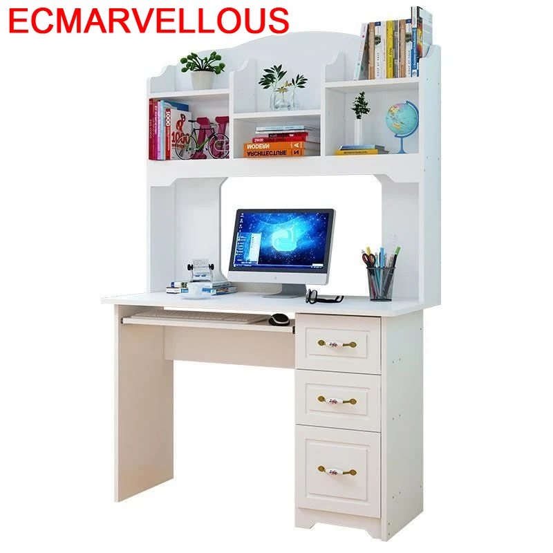 

Oficina Lap Ufficio Notebook Escrivaninha Scrivania Bed Tray Tisch Portatil Desk Laptop Stand Mesa Computer Table With Bookshelf