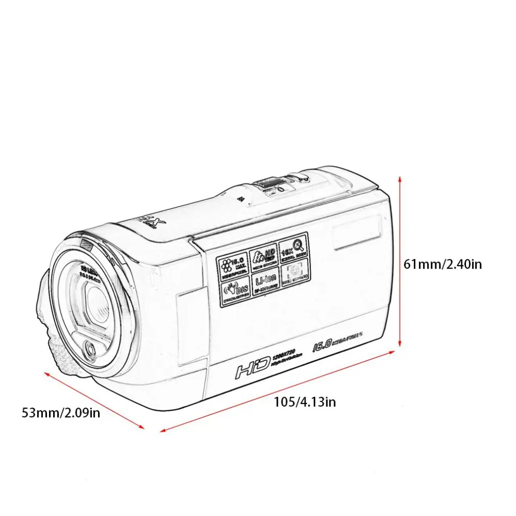 KG00l4 720P 16MP Цифровая видеокамера камера DV DVR 2,7 дюймов TFT lcd 16x ZOOM портативный цифровой видеорегистратор C6
