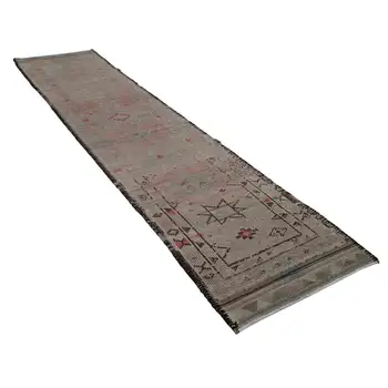 

84x360 Cm Beige Handmade Boho Runner Rugs-3x12 Ft