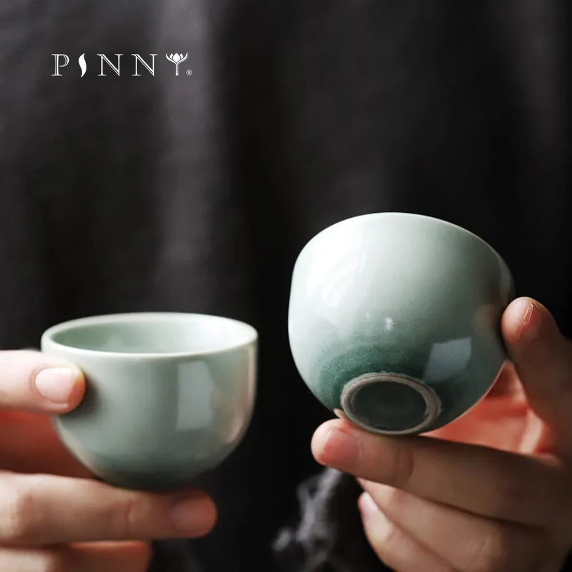 35ML Japanese Kung Fu Teacup Retro Heat Resistant Tea Bowl Small Vintage Holding Tea Cup