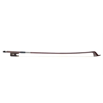 

Double Bass Bow 1/8 French Style Brazilwood Parisian Eyes Round Stick White Horse Hair New High Quality Bass Bow
