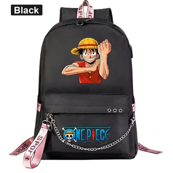 

New One Piece Backpack For Teenager Kids Schoolbags Women Men With USB Charging Chain Bundle Backpack Daily Travel Bag Book Bags