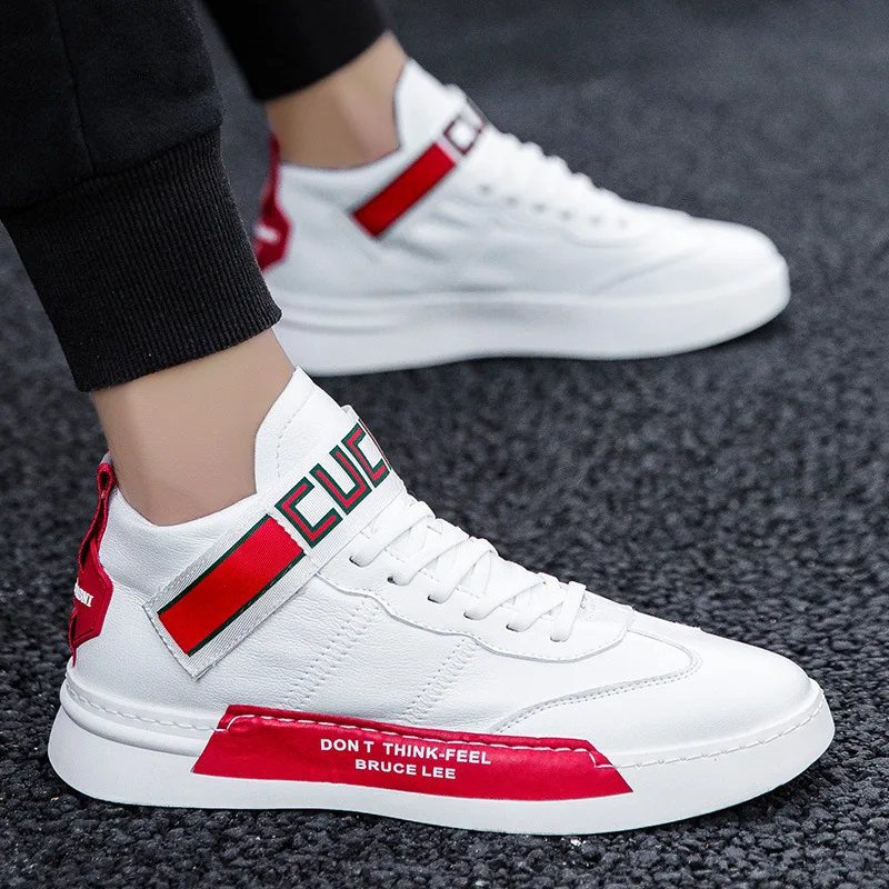 

Autumn And Winter Men Casual High-top Board Shoe Korean-style Students Sports MacBook Trendy Shoes Mid-top Shoes