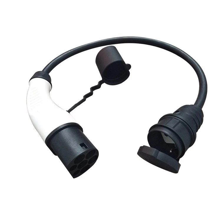 

electrical car connector EVSE adapter 16A Type 2 Male Plug to Schuko socket charging adapter With 50cm Charging Cable