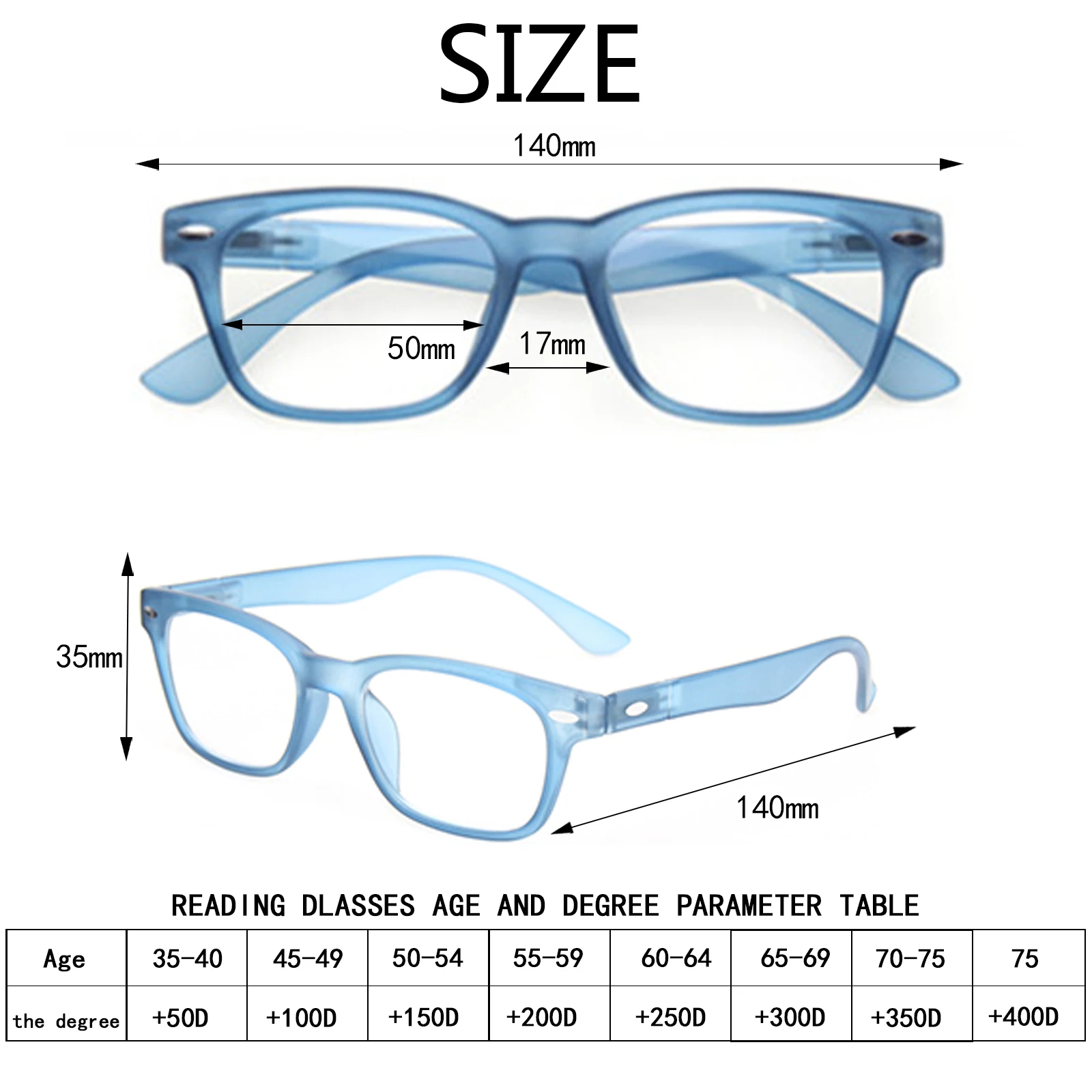 High Quality Reading Glasses for Men and Women Spring Hinge Reader Eyeglasses Diopter+0+0.5+1.0+2.0+3.0+4.0+5.0+6.0 2