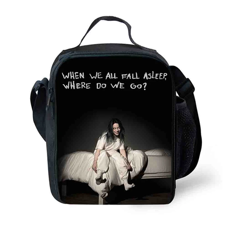 Billie Eilish сумки для обедов для детей, женщин и мужчин, сумка для сохранения свежести, изолированная Термосумка, сумка для еды, напитков, пикника, мужская сумка Bento Box