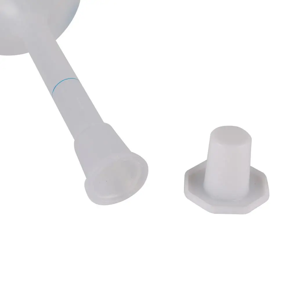 Plastic Vase Shape Measuring Flask With Stopper Precise Durable Long Neck Laboratory Volumetric Bottle 25/50/100/250/500/1000ml