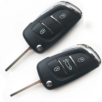 

2/3 Button Modified Flip Folding Key Case shell For CITROEN C2 C4 PICASSO C3 For peugeot 408 307 207 407 607 CE0536 VA2 Blade