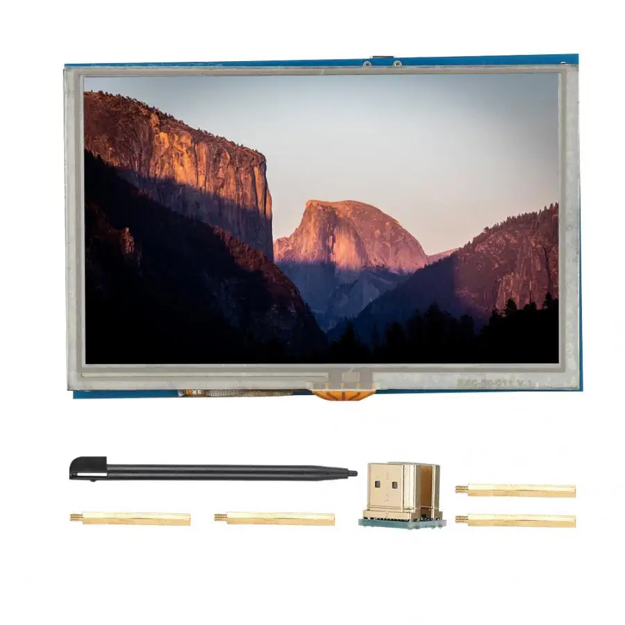 Сенсорный экран монитор для Raspberry PI 5 дюймов HDMI lcd HD дисплей для Raspberry PI3 PI2/B