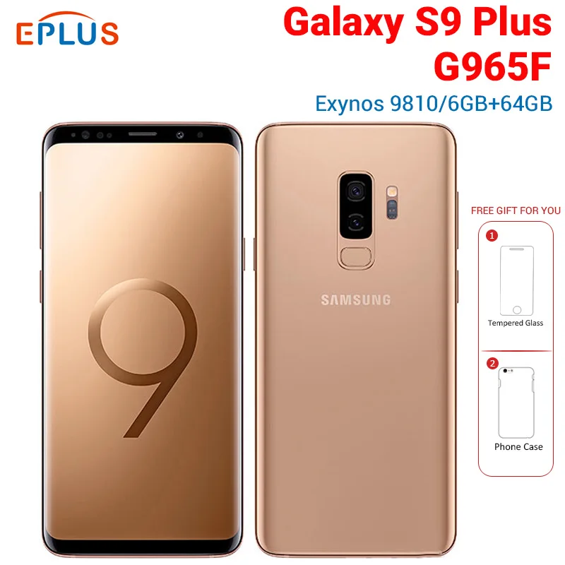 Мобильный телефон samsung Galaxy S9 Plus s9+ G965F, 6 ГБ ОЗУ, 64 Гб ПЗУ, 4G LTE, 6,2 дюймов, NFC, 4G LTE, смартфон