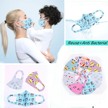 

10 pcs Kids Cartoon PM2.5 Face Mask child Antibacterial Mouth Mask Anti Exhaust Dust Sun Block Colorful Graphic Nonwoven mask