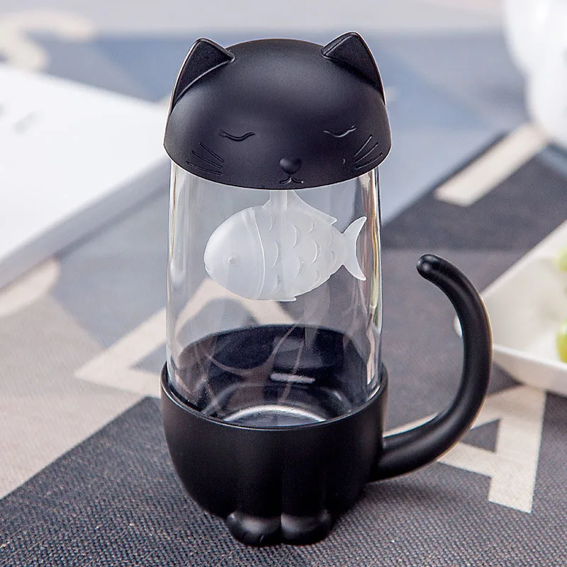 Creative 300ml Tea Strainer Cat Dog Tea Infuser Cup Grasses mug Teapot Teabags for Tea& Coffee Filter Drinkware Kitchen Tools