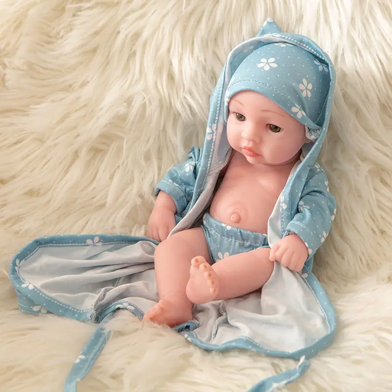 10 дюймов Полностью силиконовые куклы для новорожденных стиль 25 см Reborn Silicona Reborn куклы детские игрушки - Цвет: 01