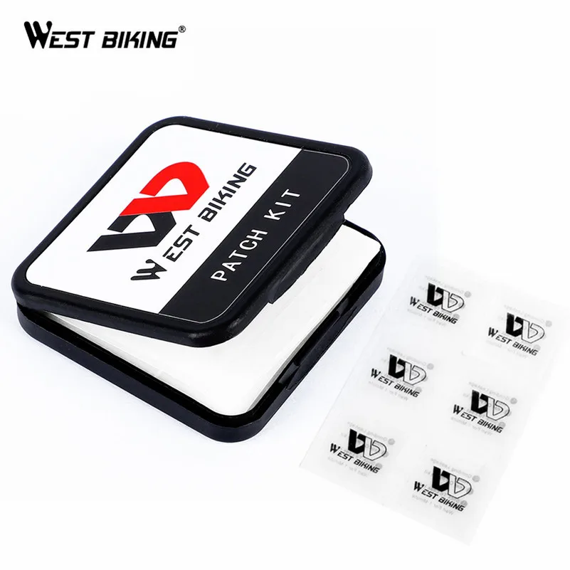Details about   6PCS WEST BIKING Bicycle Inner Tube No Glue Tire Puncture Patch Repair Tool Kit