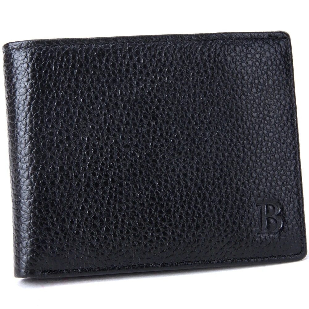 

100% Genuine Leather Mens Wallet Premium Product Real Cowhide Wallets for Man Black Walet Portefeuille Homme Short Purses