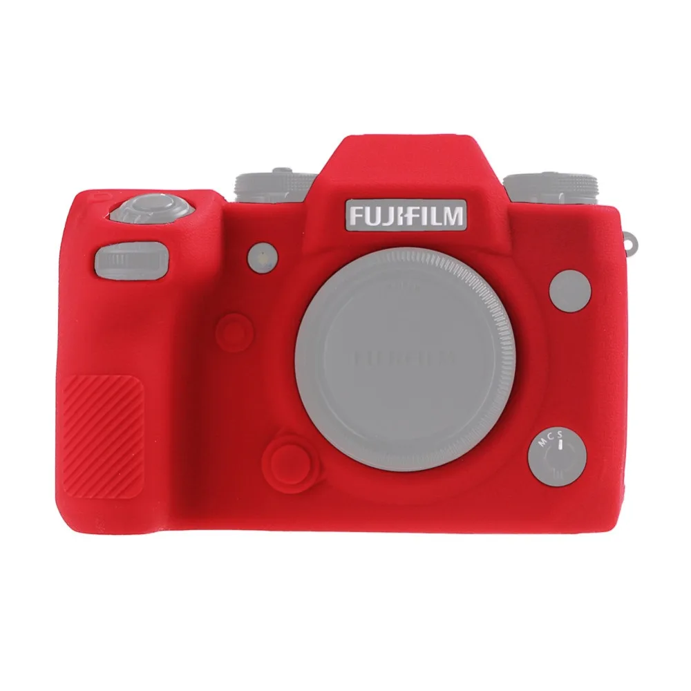 Мягкий силиконовый резиновый чехол для FUJIFILM Fuji X-H1 XH1 цифровой камеры личи текстуры поверхности защитный чехол для тела протектор