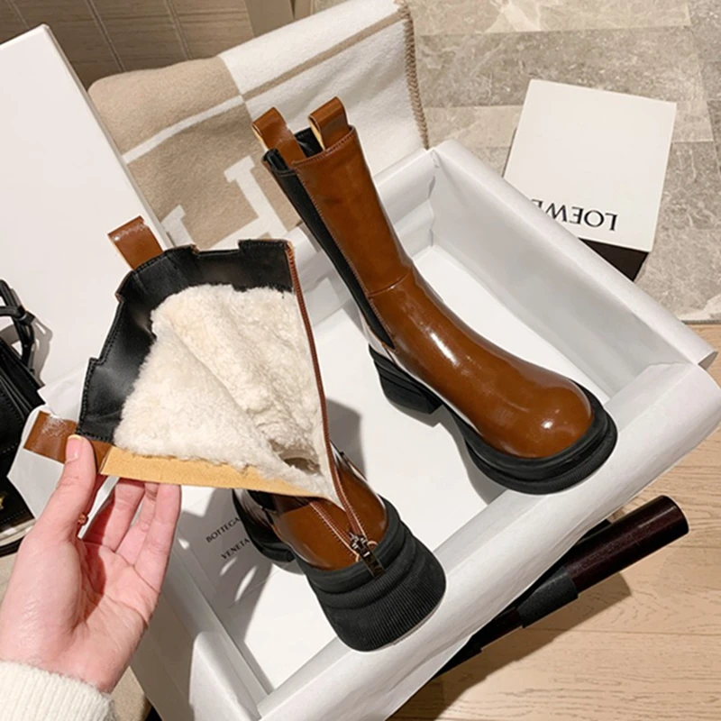 New 2020 Winter Thick Boots 2021 Winter Boots Fashion New Winter