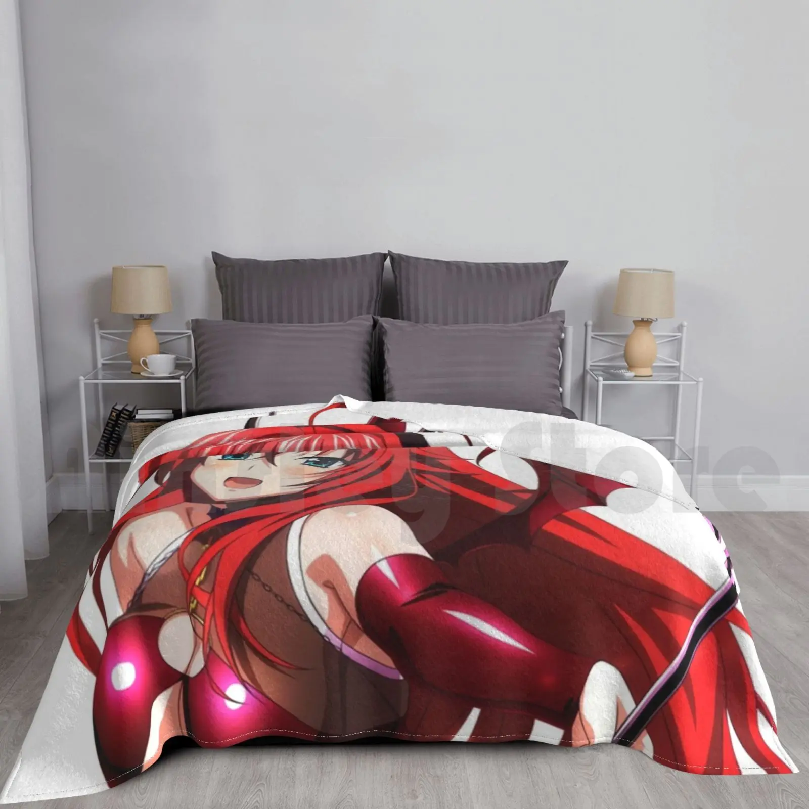 Legit** High School DxD Rias Gremory Authentic Anime Throw Blanket #57551