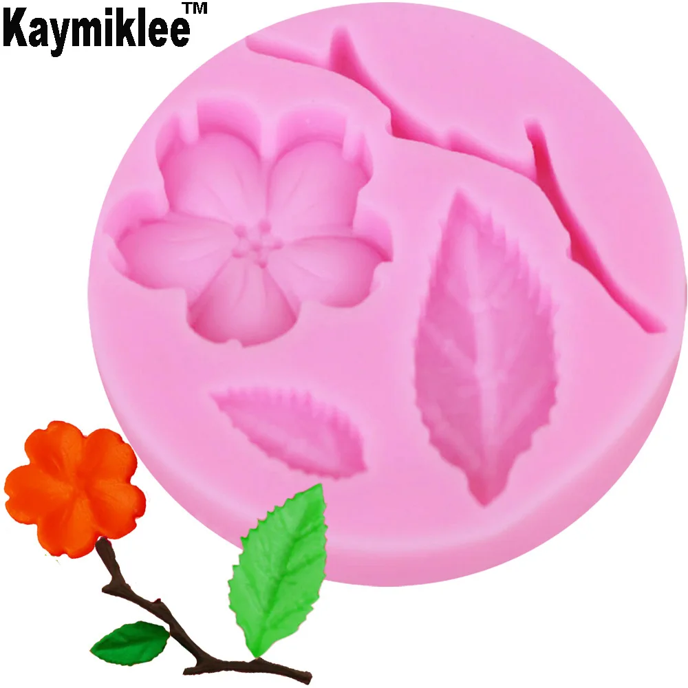 Kaymiklee M372 форма для выпечки в виде цветка форма для выпечки тортов DIY украшения полимерной глины Конфета из смолы 5,5*5,5*0,9 см