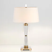 Простая Хрустальная настольная лампа K9, постмодерн, модельная, для гостиной, спальни, прикроватная, для отеля, дизайнерская, мягкая, декоративная, проект