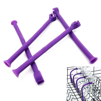 

New Stemware saver flexible dishwasher set of 4 for Wine Glasses Glassware fixed