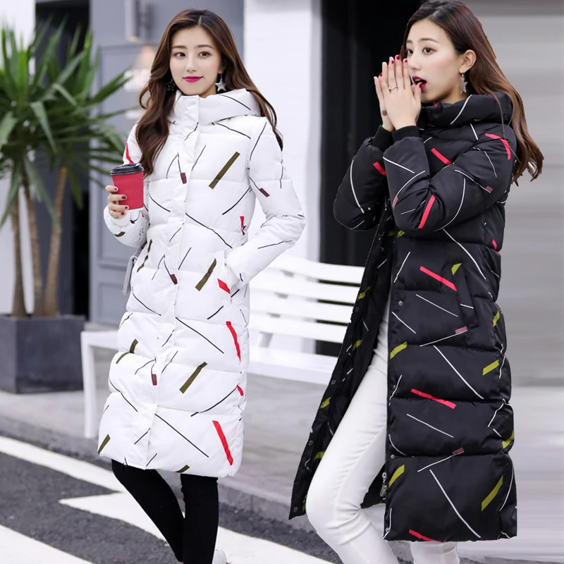 

KMETRAM Winter Jacket Women Fashion Parka Women Clothes 2019 Down Cotton Long Jackets for Women Print Coat Chaqueta Mujer MY