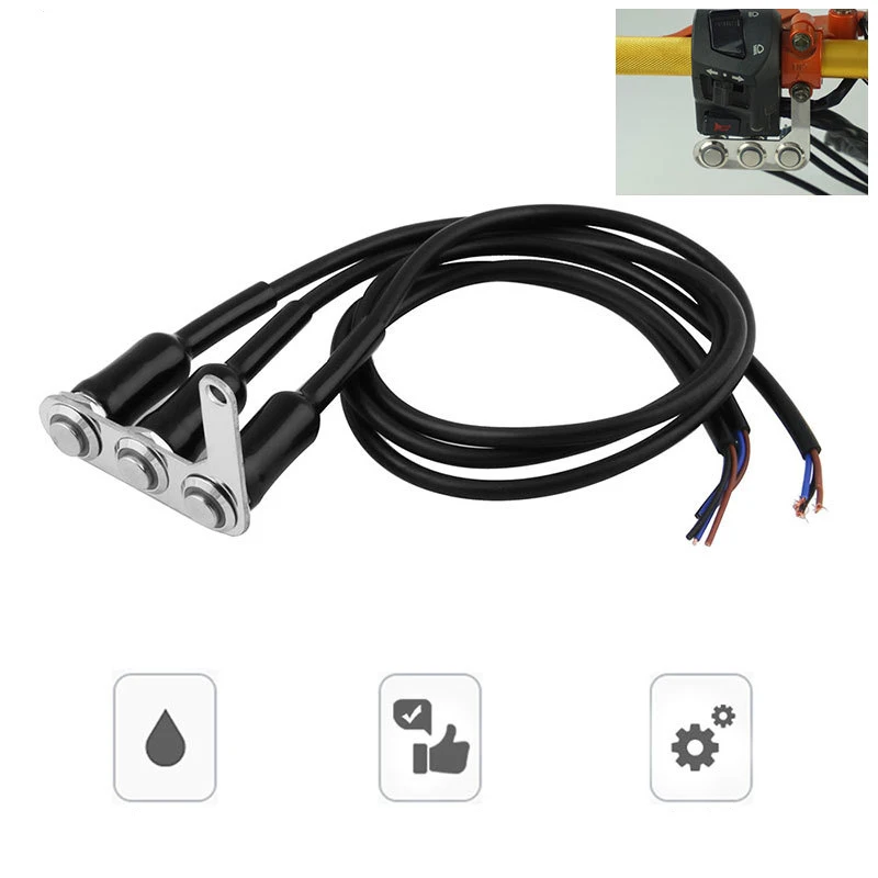 

Переключатель ручки мотоцикла, регулируемая Водонепроницаемая кнопка, поворотный клаксон для фары, сигнал поворота светодиодный автоблокировкой