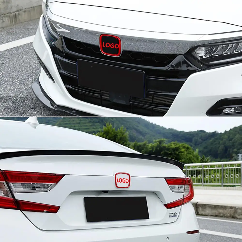 Подходит для Honda аксессуары Accord 2018 2019 2020 красный значок с логотипом автомобиля