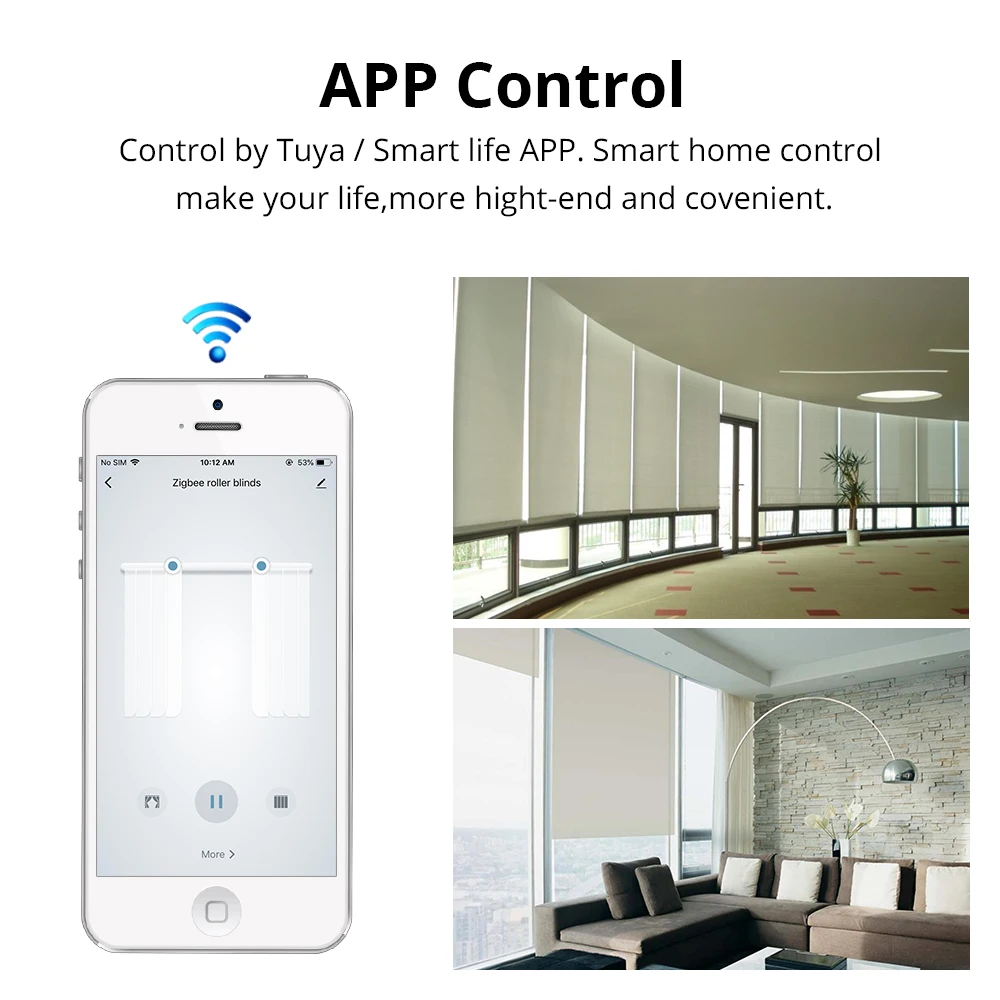 Smart Blind Motor Zemismart Tuya Zigbee Roller Shade Motor 38mm Tube Electric Engine Shutter Rod Alexa Google Home Voice Control Smartthings