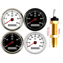 85MM ölçer tako sensörü M16 benzinli dizel motor takometre 3k rpm 4KRPM 6k rpm 8k rpm saat ölçer ile kırmızı aydınlatmalı