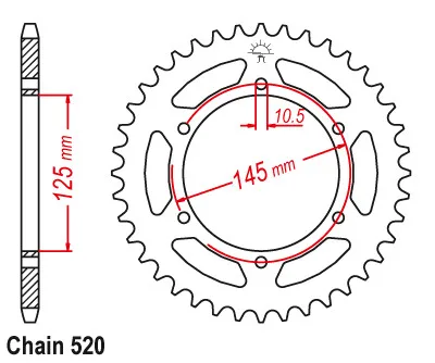 LOPOR 520-45T 48T Задняя звездочка мотоцикла для Yamaha XT660 R5VK XTZ660 Z Tenere XJ600 N 4KE 4MB