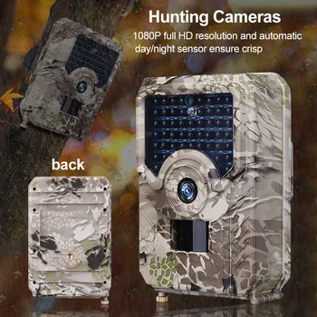 

Night Vision Outdoor Wildlife 1080P HD Motion Activated Low Glow Photo Trap Waterproof Tracking IP54 Trail Animal Hunting Camera