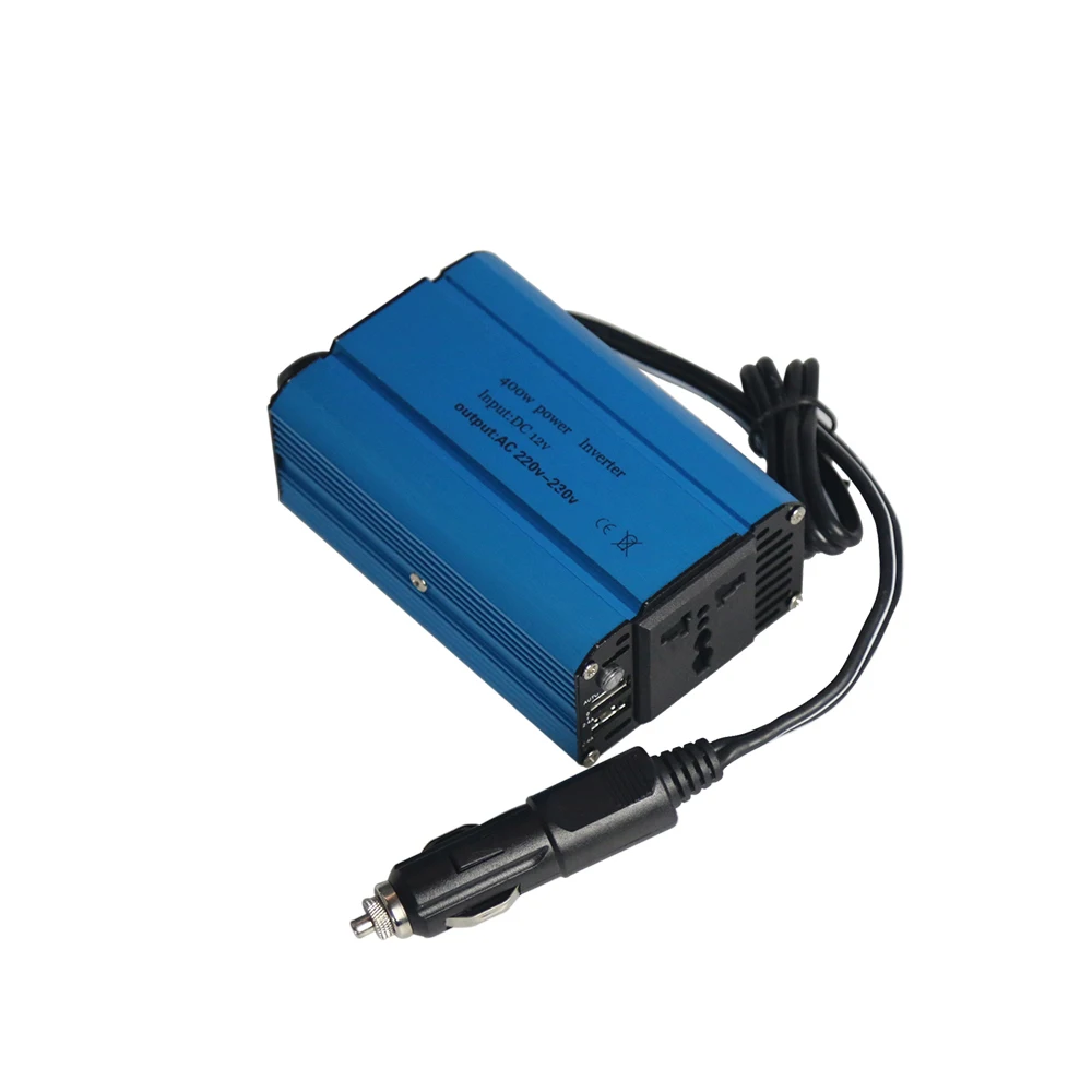 400 Вт DC12V к ac220в автомобильный инвертор питания двойной USB автомобильный переходник преобразователь питания универсальный модифицированный синусоидальный