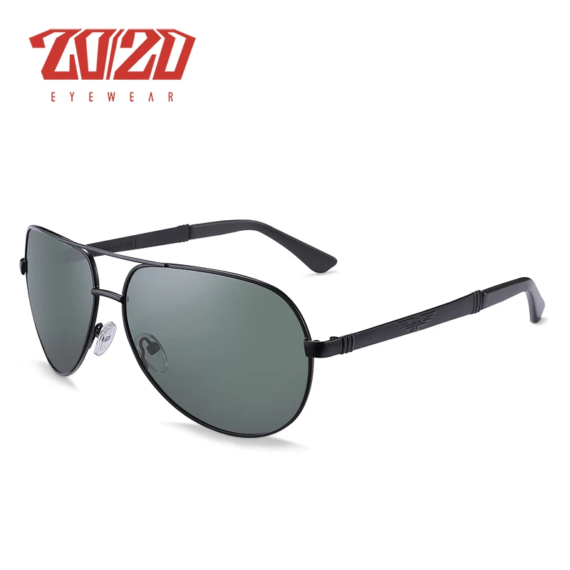 C05MatteBlack G15 Новинка 20/20, Ретро стиль, металл, поляризационные мужские солнцезащитные очки, классический бренд, солнцезащитные очки, покрытие линз, для вождения, рыбалки, для улицы, оттенки AK17131 - Цвет линз: C05MatteBlack G15