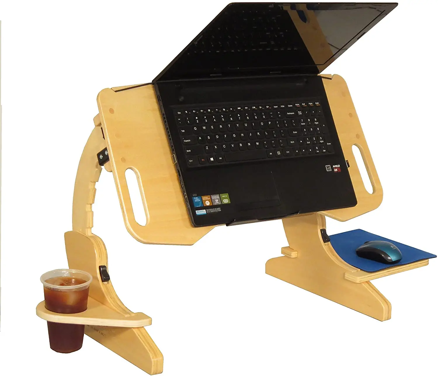 Adjustable Laptop Desk For Bed Notebook Stand Tray Table Book Holder