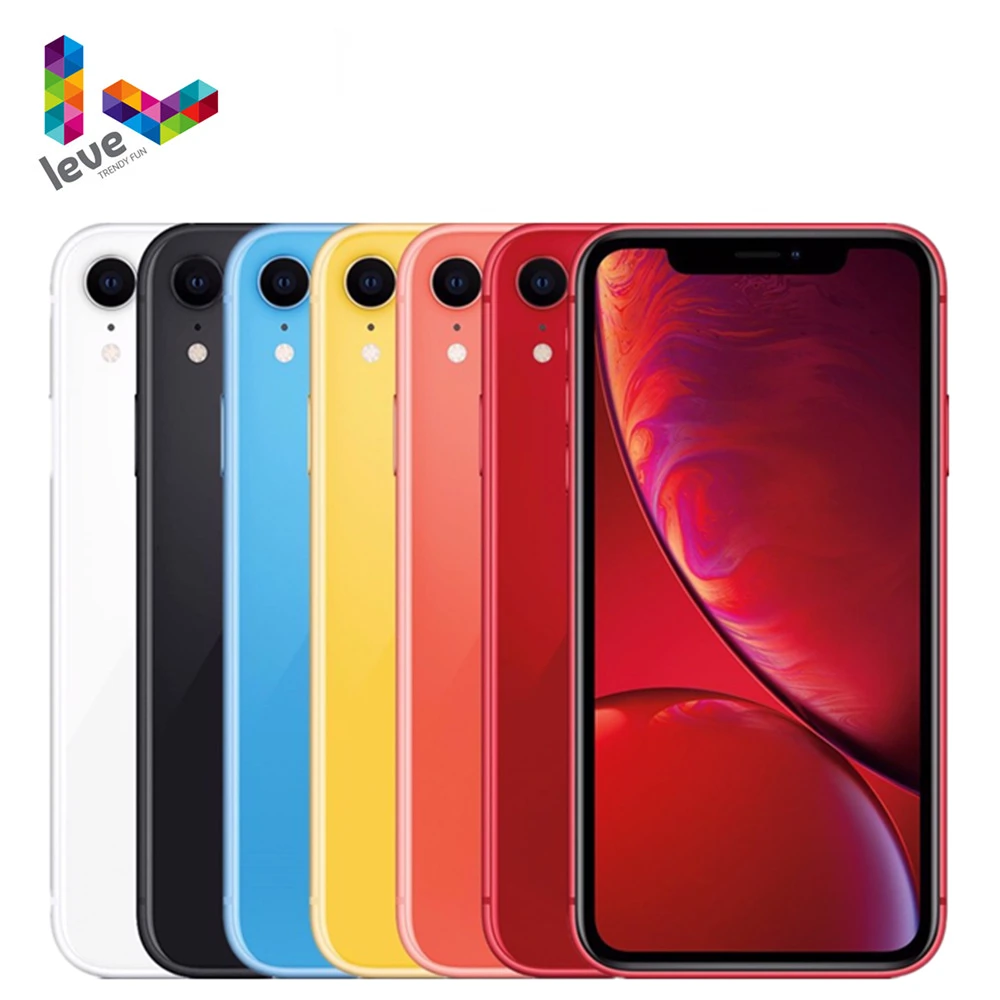 Apple iPhone XR Unlocked Used Mobile Phone 6.1" A12 3GB RAM 64GB/128GB/256GB ROM Hexa Core 12MP 4G LTE Original iOS Cellphone