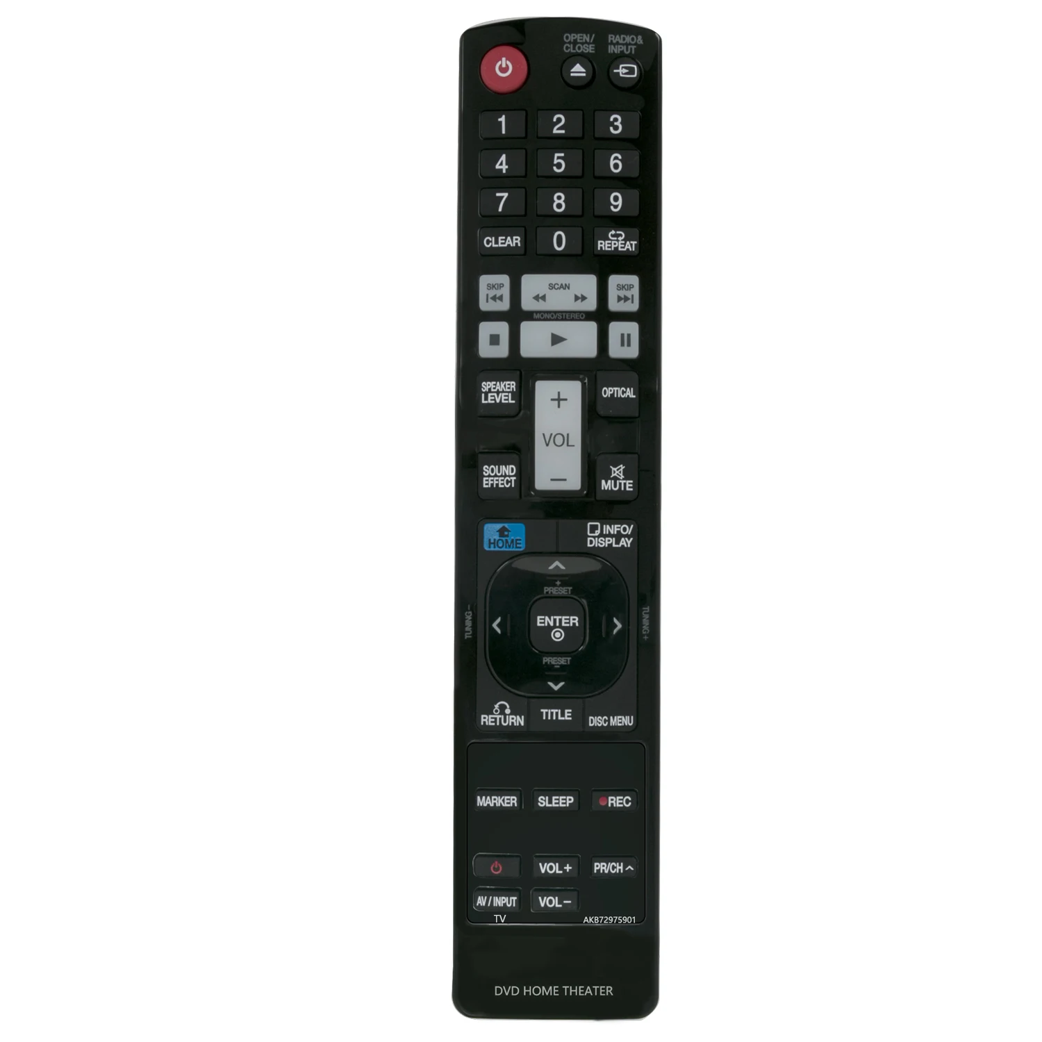 Nuovo Akb72975901 Telecomando Per Lg Dvd Home Theater Sistema Di Hb905Taw
