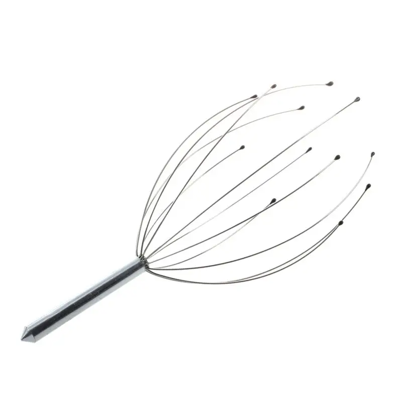 

NEW-Silver Head Scalp Neck Stress Relax Massager