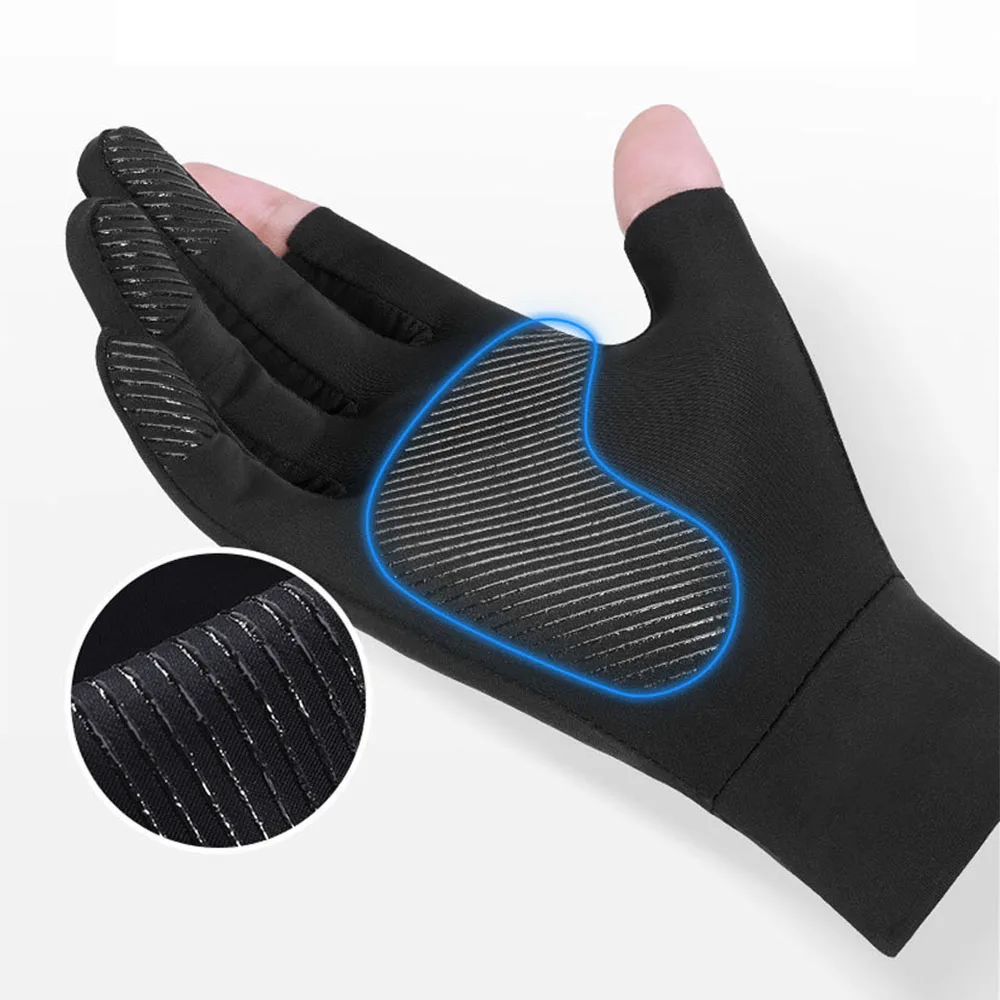 Summer Gloves Men Ice Silk Sun Proction Driving Glove Fishing Gloves Breathable Anti-slip Half Finger Glove Cycling Hiking cycling gloves fingerless gloves fishing gloves sports gloves tactical gloves gym gloves fingerless gym gloves