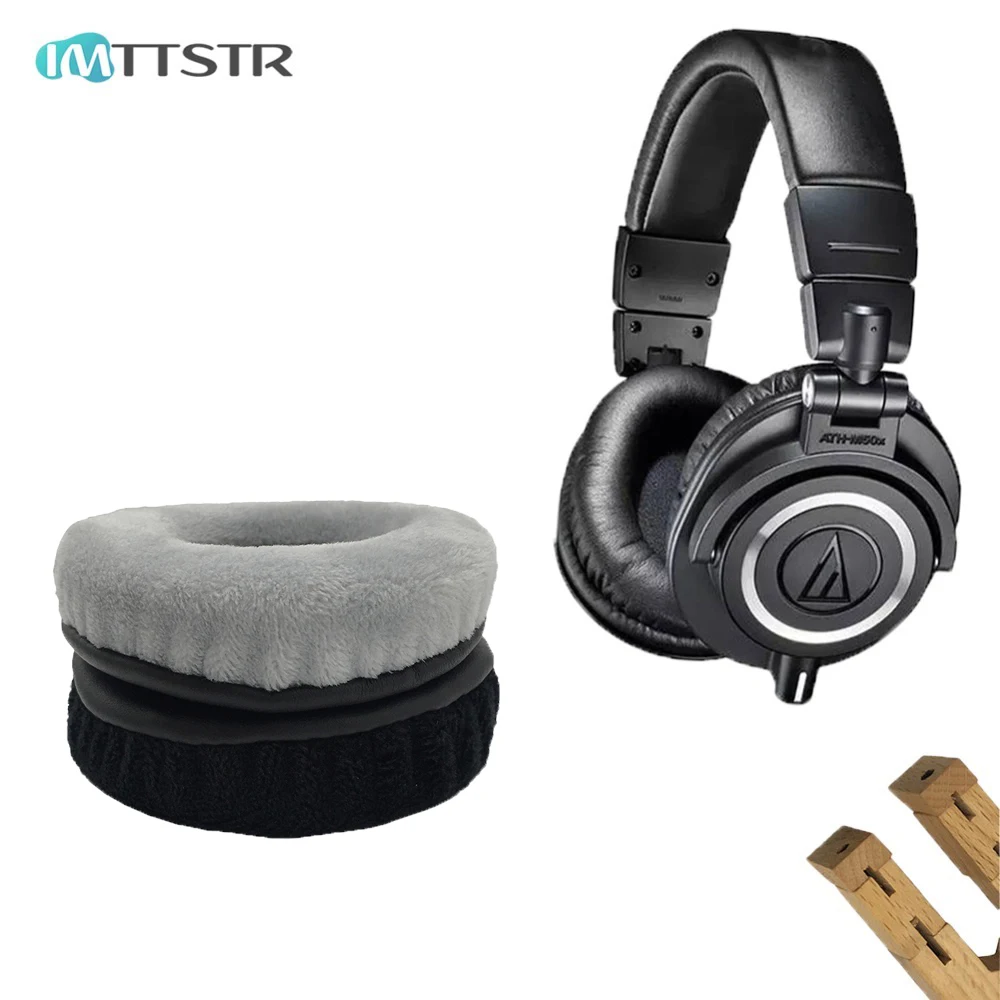 IMTTSTR 1 Pair of Ear Pads for Audio Technica ATH M30x ATH M40X ATH M50X ATH M30x M40X M50X Headset Earpads Earmuff Cover Cushion Replacement Cups