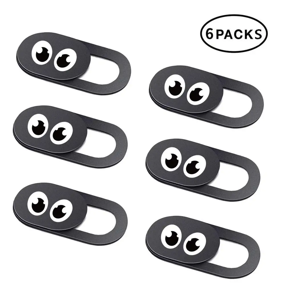 6Pcs Universal eye WebCam Cover Shutter Magnet Slider Camera Cover for IPhone PC Laptops Phone Lens Web Cam Privacy Sticker afbeelding