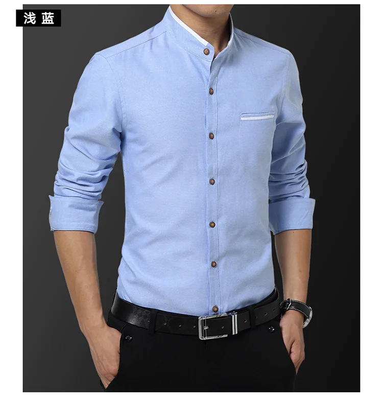 Мягкие мужские повседневные рубашки с длинным рукавом из хлопка и полиэстера, дышащие, износостойкие, белого цвета, размеры от M до 5xl