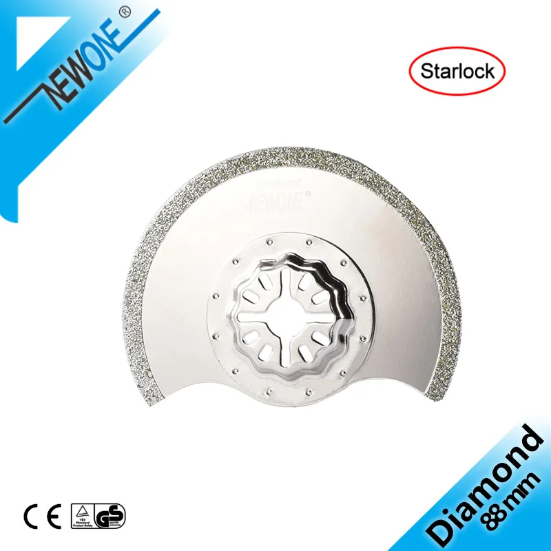 NEWONE 88mm Diamond segment oscillating multitool saw blade Multi Pack for Starlock Cutting Wood