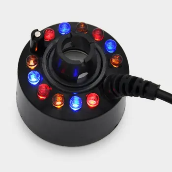 

12 LED Ultrasonic Mist Maker Fogger Water Fountain Pond Humidifier Moisturizer Ideal For Indoor Or Outdoor Fountains