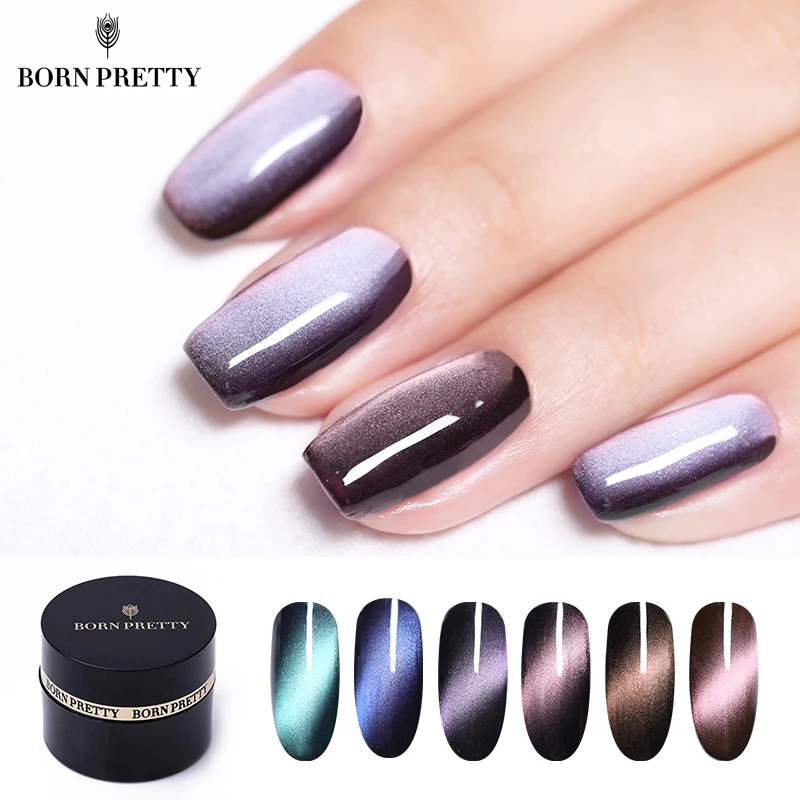 BORN PRETTY 5D Магнитный кошачий Гель лак для использования с магнитом 5 мл роскошный