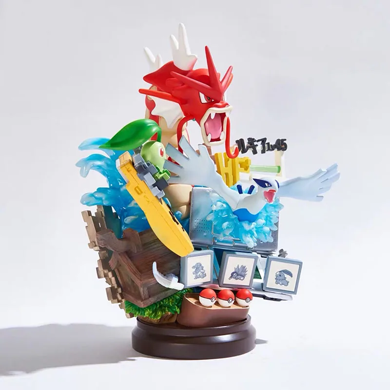 Anime Statue Dream Memory Series Red Gyarados Lugia Chikorita Action Figure Model Toys pkm Figure Toys Gifts for Kids