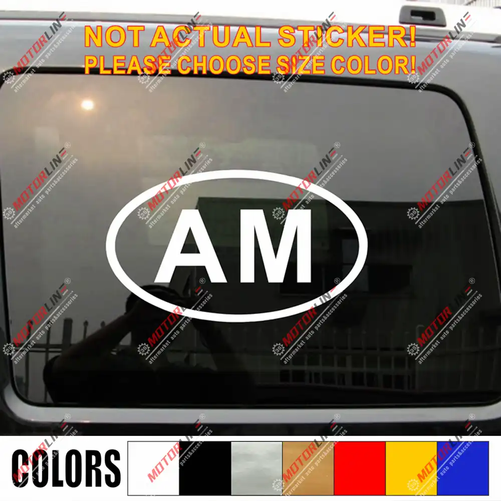 Ermenistan Am Oval Ulke Kodu Cikartma Ermeni Araba Vinil Secim Boyutu Renk Car Stickers Aliexpress