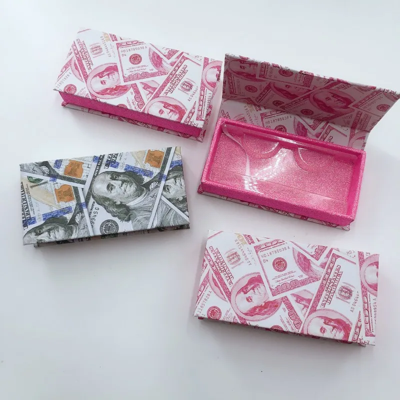 New money lashes box 10 pcs dollar eyelashes packaging for15mm- 30mm mink | Красота и здоровье